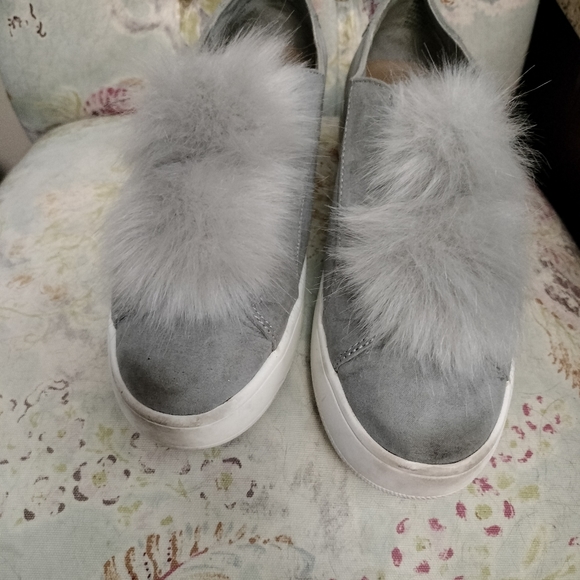 Steve Madden Shoes - Steve Madden Pom Pom Slip on Sneakers size 9